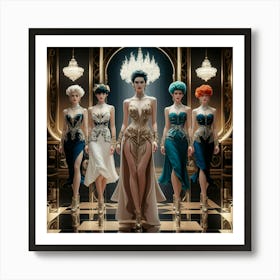 Art Deco Fashion Art Print