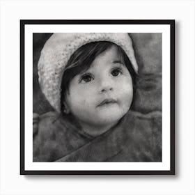 Little Girl In A Hat Art Print