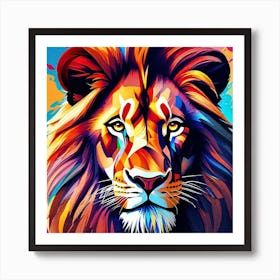 Lion Painting 79 Art Print