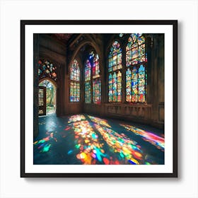 Stained Glass Windows 1 Art Print