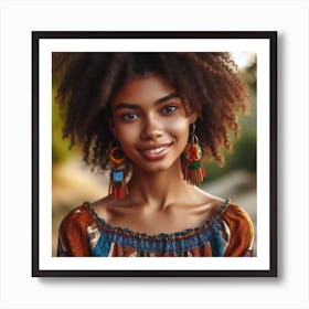 Beautiful African Woman Art Print