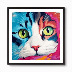 Cat Painting 5 Art Print