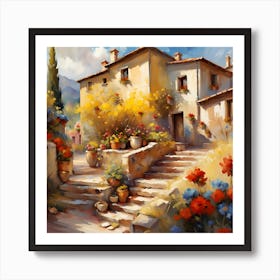 Italian Village 3 Art Print