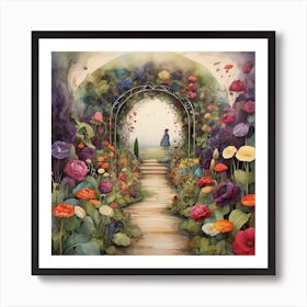 Garden Of Flowers Art Print