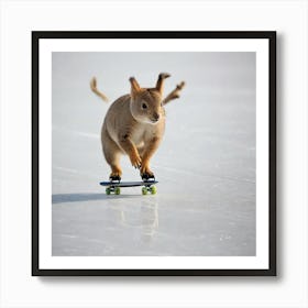 A Animal Doing Skating 740802998 Art Print