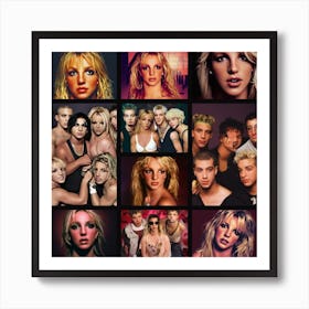 AI loves Britney Spears but hates NSYNC Art Print