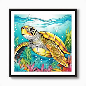 Sea Turtle 6 Art Print