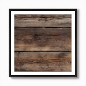 Rustic Wood Wall 1 Art Print