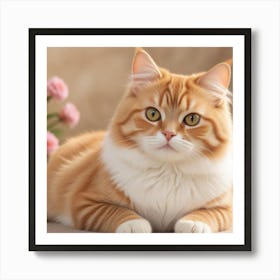 Whiskered Elegance: A Study in Feline Grace Art Print