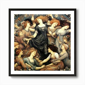 Dance Of The Women 1 Art Print