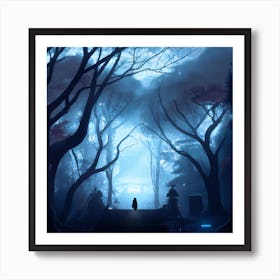 Forest In The Night Art Print