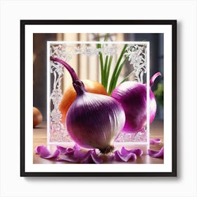 Onion Painting Art Print