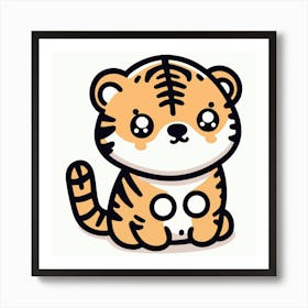 Cute Tiger 18 Art Print