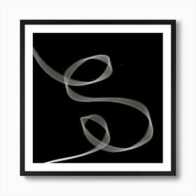 Smoke Letter S Art Print