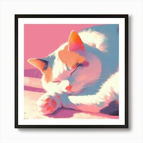 Cat Painting 2 Art Print