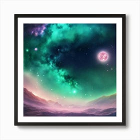 Galaxy Stars Cosmic Space Art Print