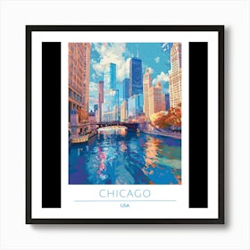 Chicago River Art Print