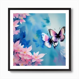 Butterfly Painting 30 Art Print