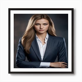 Portrait Of Business Woman Art Print