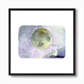 Moon Square Art Print
