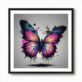 Butterfly Painting 325 Art Print