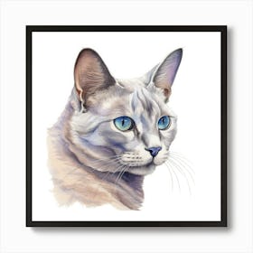 Bali Cat Portrait 1 Art Print