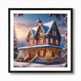 Christmas House 155 Art Print