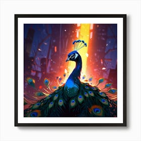 Peacock 3 Art Print