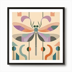 Aztec dragonfly Art Print