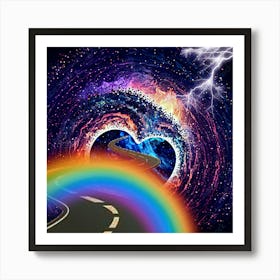 Rainbow Road  Art Print