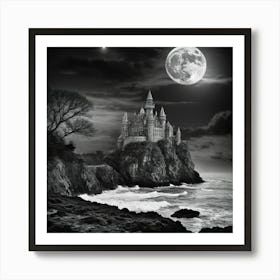 Castle At Night 1 Art Print