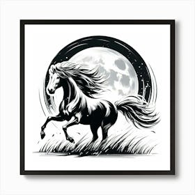 Illustration Horse Art Print