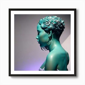 Blue Woman Art Print