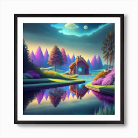 House In The Forest Art Print