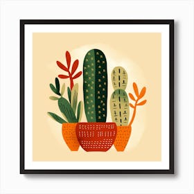 Cactus Plants Art Print