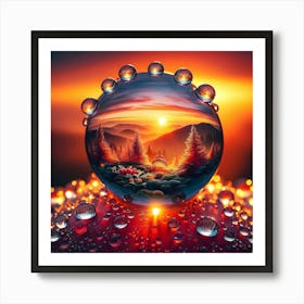 Sphere Of Water Art Print