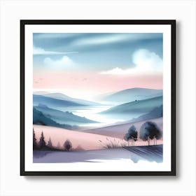 Landscape Painting 68 Art Print