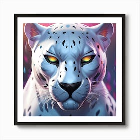 Snow Leopard 1 Art Print