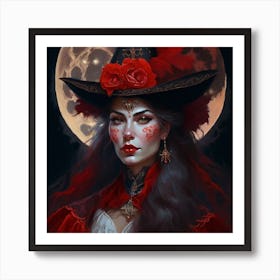 Red Witch Art Print