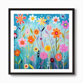 Flower Garden 1 Art Print