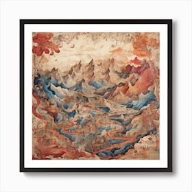 'The Mountains' Art Print