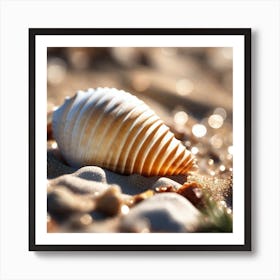 Shell On The Beach 5 Art Print