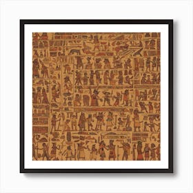 Egyptian Hieroglyphs Art Print