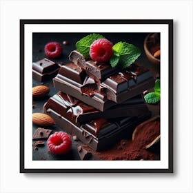 Pieces of Chocolate 1 Art Print