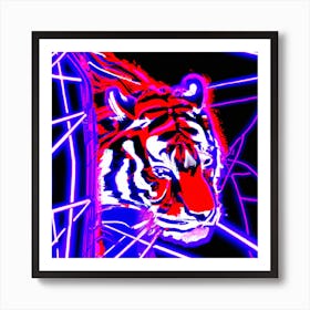 Neon Tiger Art Print