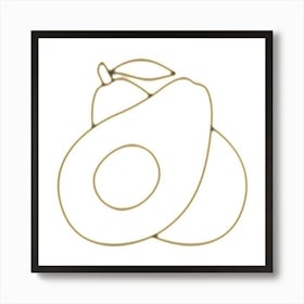 Two Pears Art Print