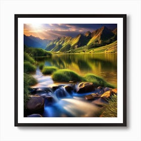 Mountain Stream 10 Art Print