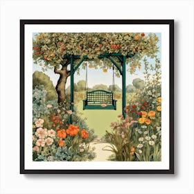 Garden Swing Art Print