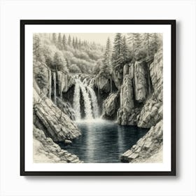 Waterfall 4 Art Print