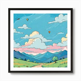 Clouds In The Sky Art Print